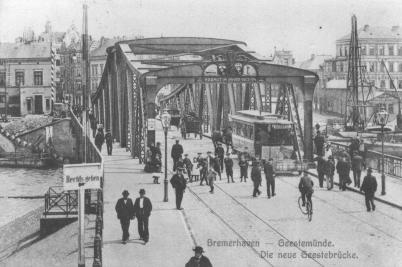 Pferdebahn Geestebrücke 1904