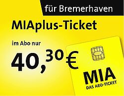 Grafik MIAplus-Ticket für Bremerhaven
