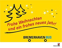 Grafik Weihnachtsgruß an Fahrgäste