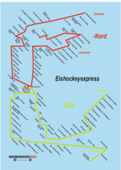 Fahrplan Eishockeyexpress