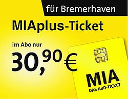 Kampagnenmotiv MIAplus-Ticket für Bremerhaven