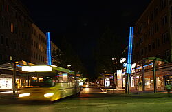 Nachtlinien von BREMERHAVEN BUS in der Innenstadt