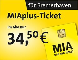 Werbegrafik MIAplus-Ticket für Bremerhaven