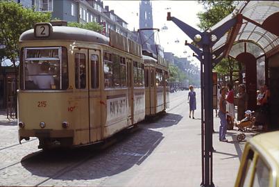Straßenbahn Linie 2 Haltestelle Lloydstraße 1965
